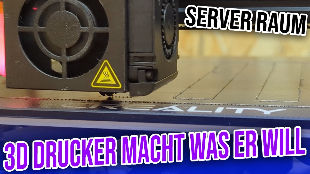 Server Raum - 3D Drucker Wieder hinbekommen