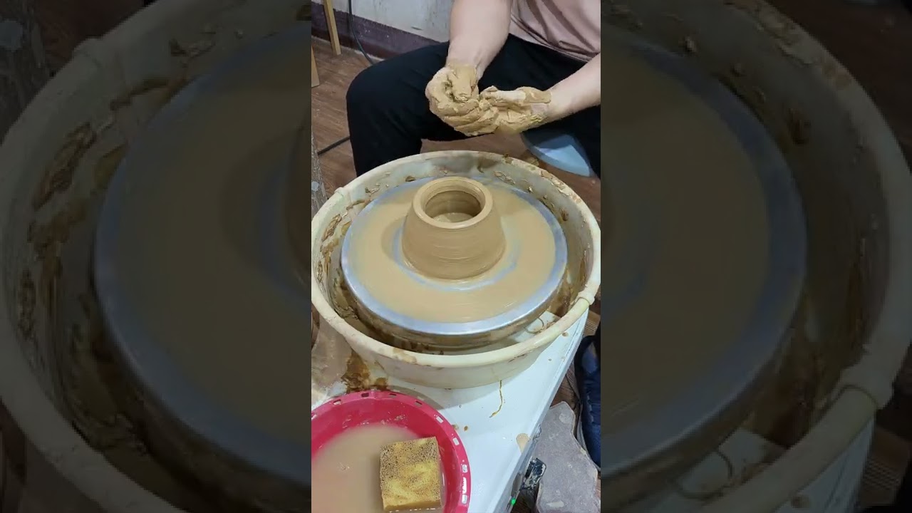 원통 컵 성형해보기(도자기공예기능사대비)