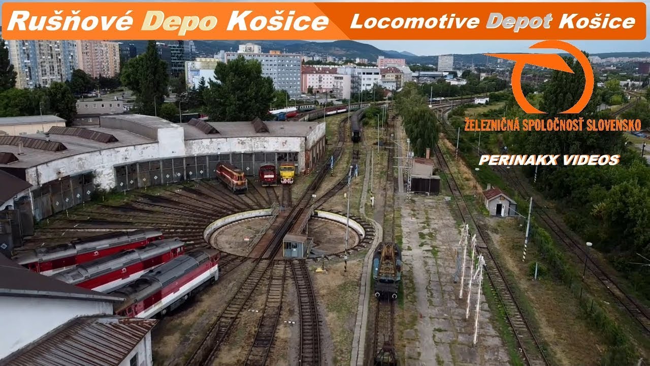 Letecký pohľad na Rušňové Depo Košice ► Locomotive Depot Košice 🚁