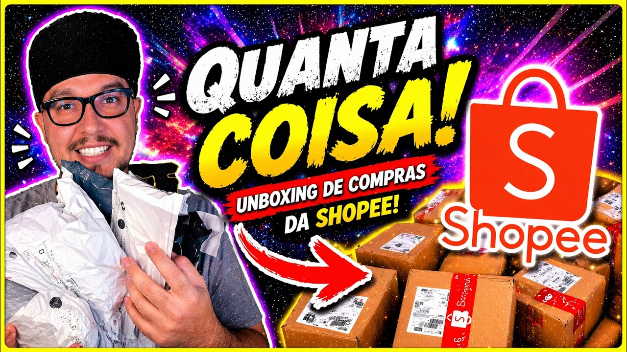 UNBOXING DE PRODUTOS DA CHINA! SHOPEE #1