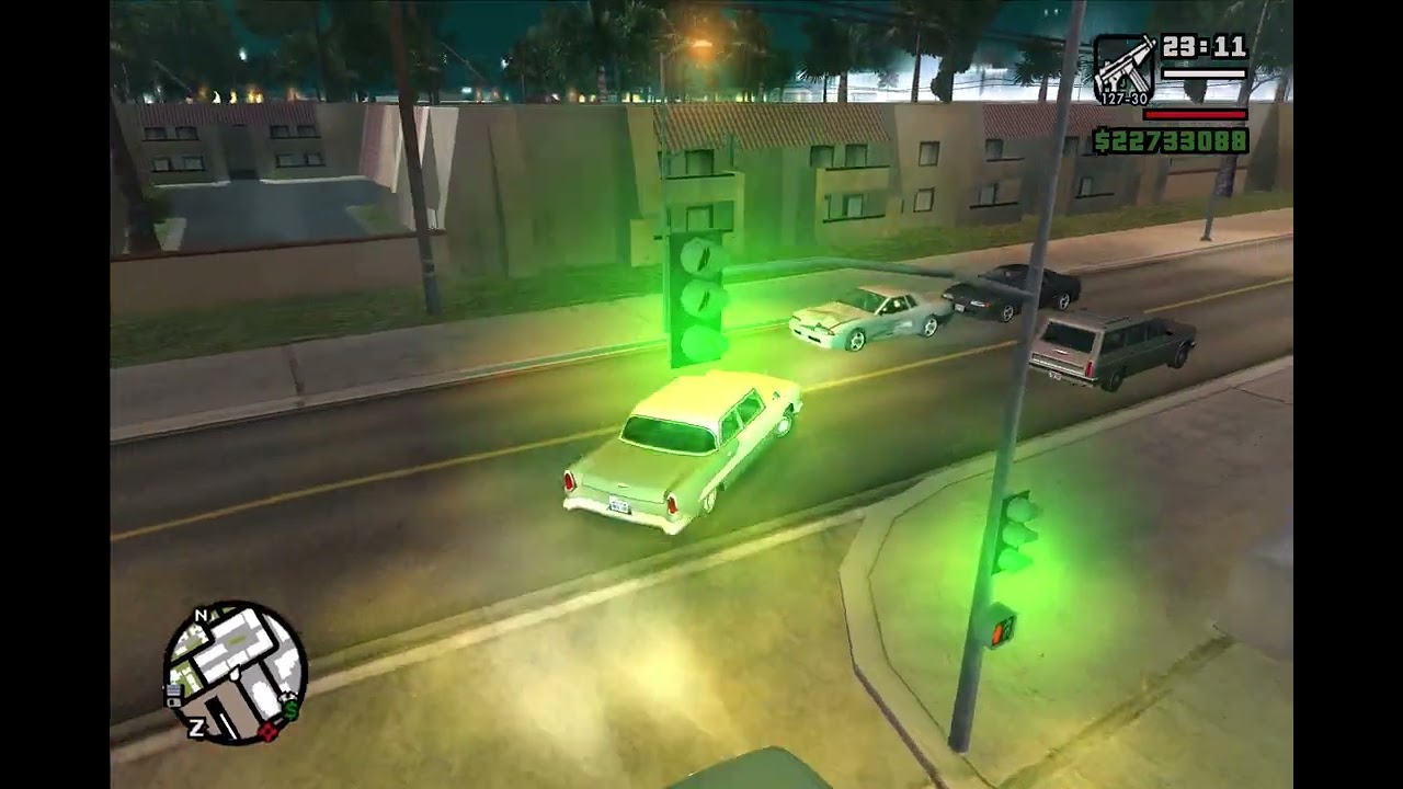 Trying to practice smooth driving from LS to Venturas 4 dragons Casino..... :)