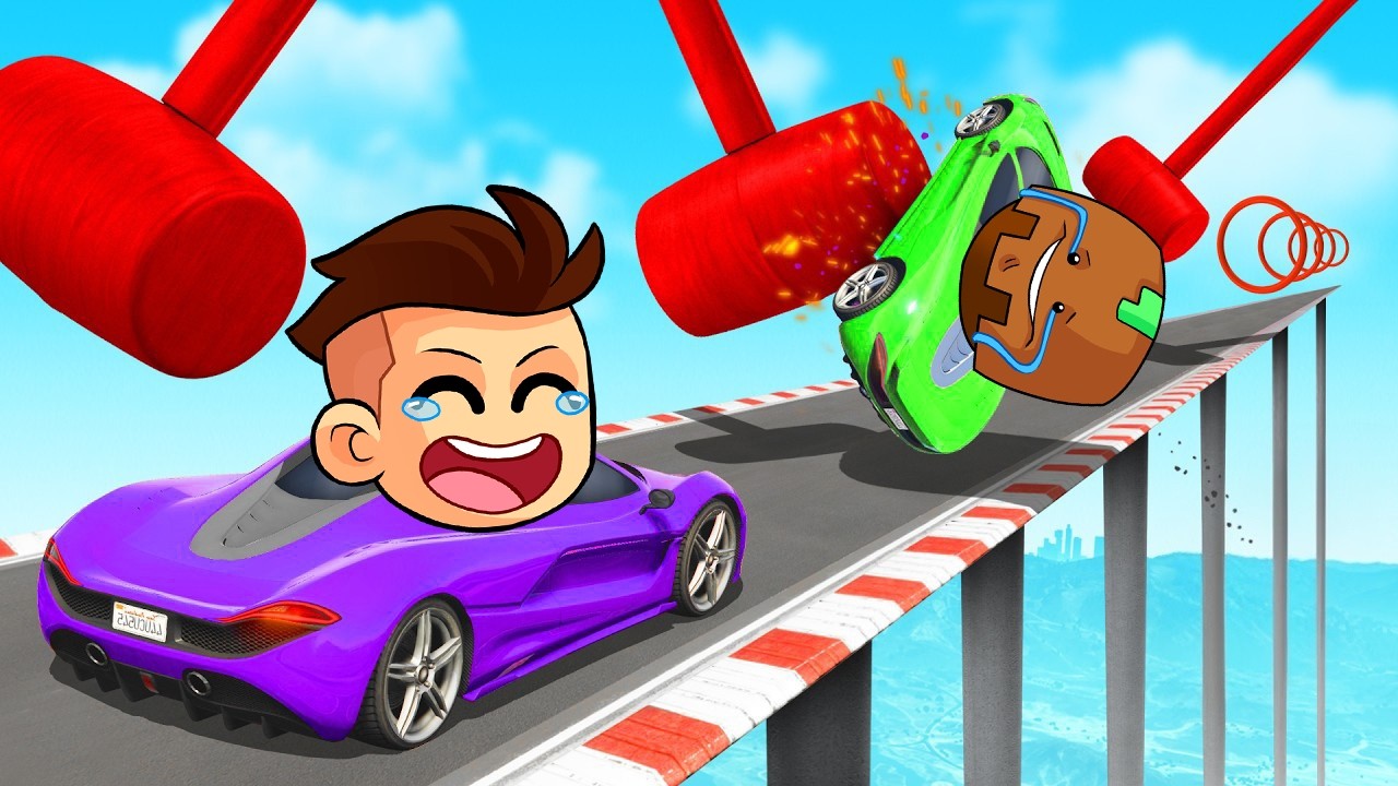 IMPOSIBLE Sobrevivir a la CARRERA de OBSTÁCULOS en GTA 5!