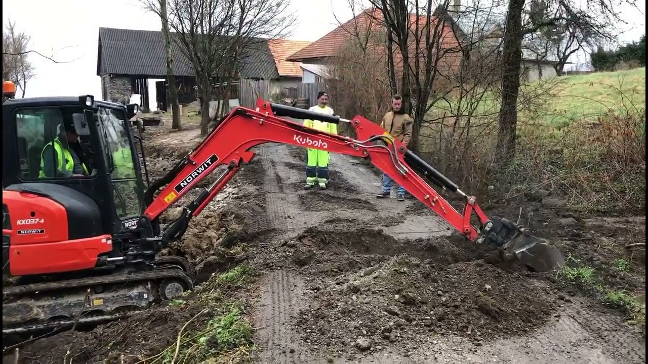 Skladan stavebné realizácie - odvedenie dažďovej vody pod cestu