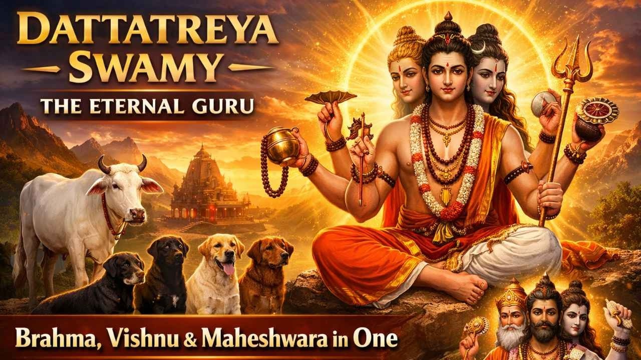 దత్తాత్రేయ | దేవతల గురువు | Dattatreya Swamy – The Eternal Guru | #divine #telugu