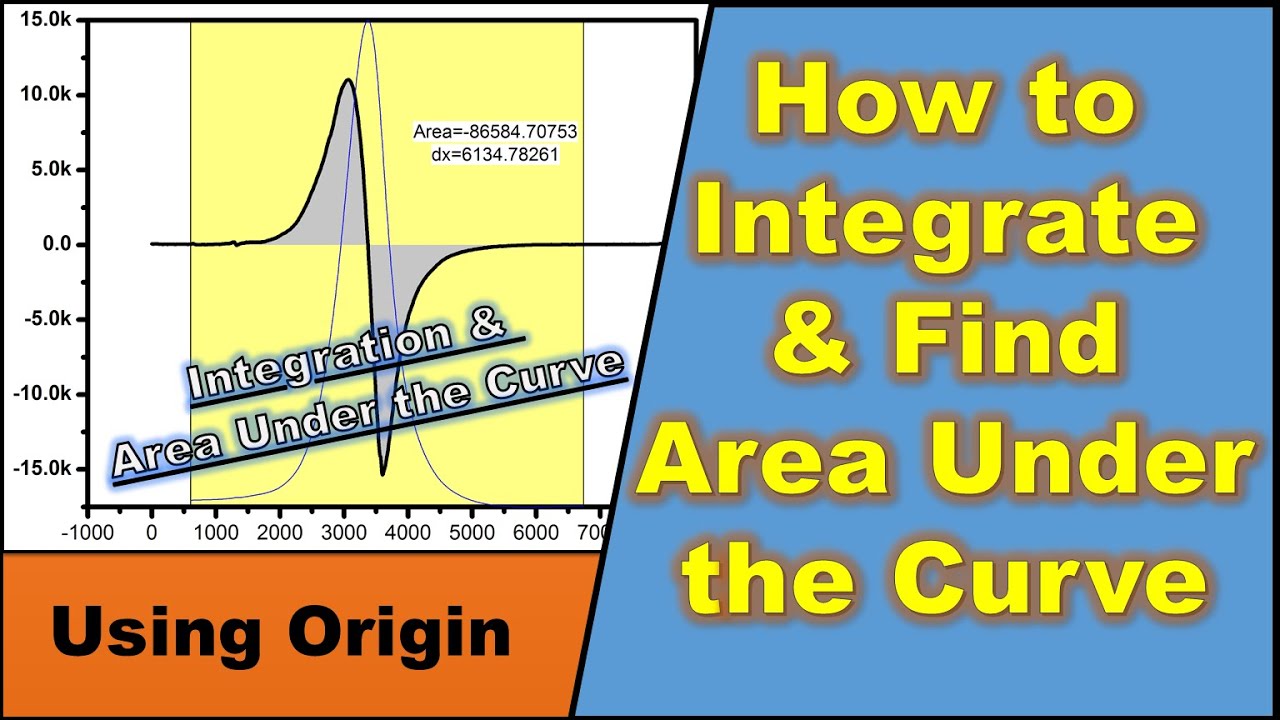 How to find the Area Under the Curve | Integration (in Origin) #origin #areaunderthecurve