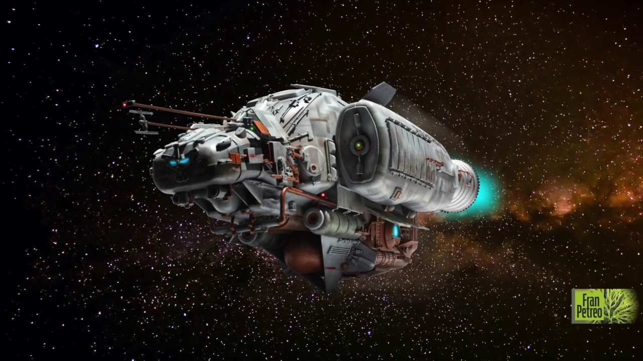 Nave espacial material reciclado. spaceship recycled materials.
