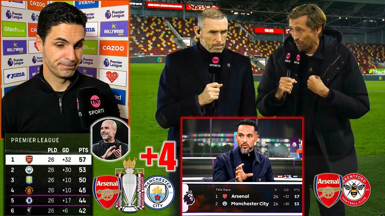 ONLY FOUR POINTS in the Title Race 🔥 Brentford vs Arsenal 1-1 Arteta Furious 