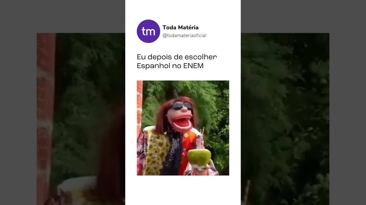 Quando voc&ecirc; escolhe espanhol no ENEM 😅 #enem #estudos