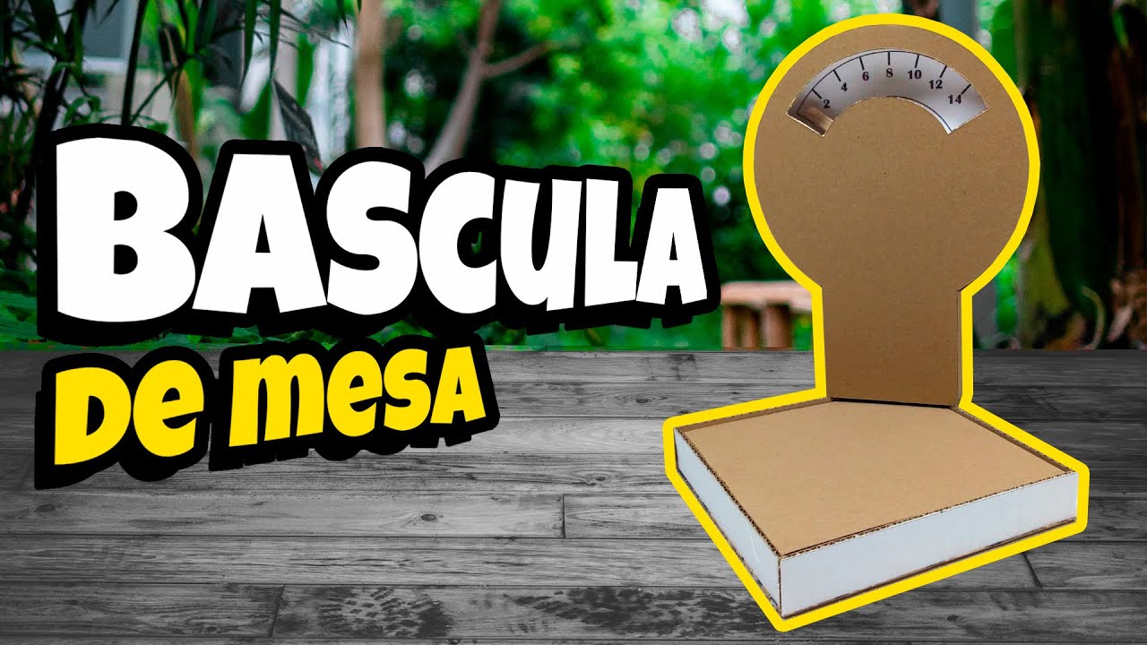 🧡BASCULA O BALANZA con cart&oacute;n y palitos de helado | Greto Inventos.