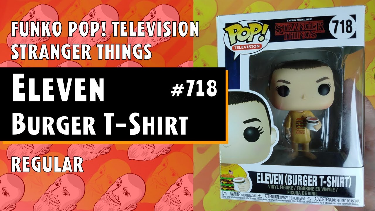 Funko Pop Television: Stranger Things - Eleven (Burger T-Shirt) - #718 // Just One Pop Showcase