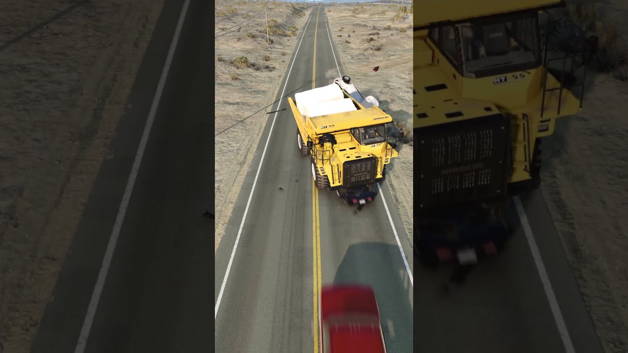 Realistic Highway car crash #73 | BeamNG