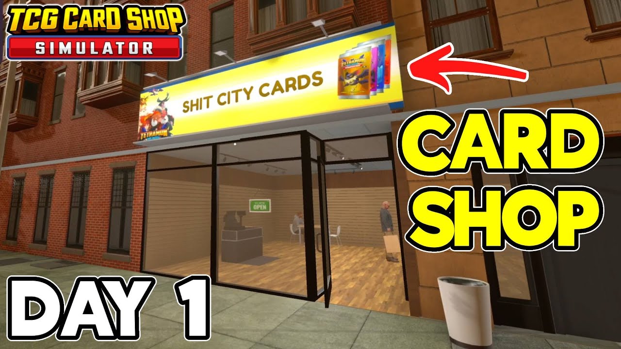 DAY 1 Opening My Humble CARD SHOP - TCG Card Shop Simulator