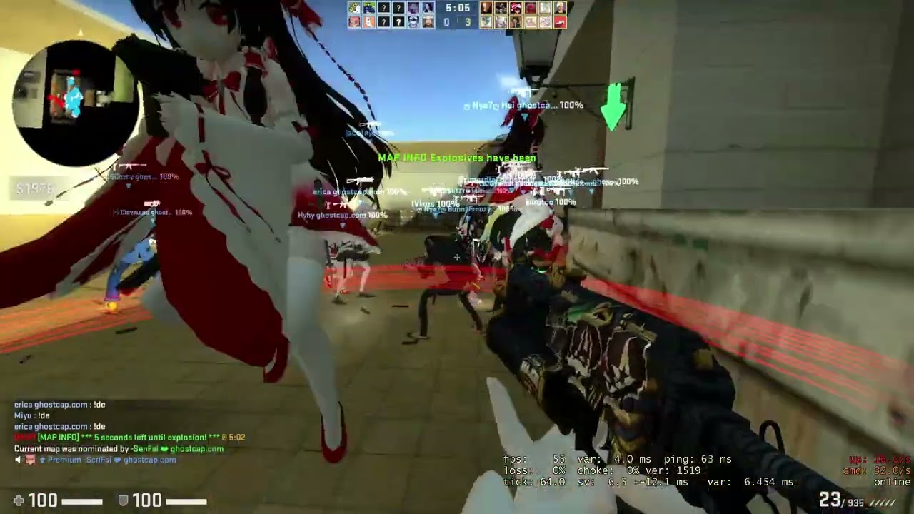 Counter-Strike: Global Offensive - Zombie Escape - ze_world_escapes_v1 on Ghostcap