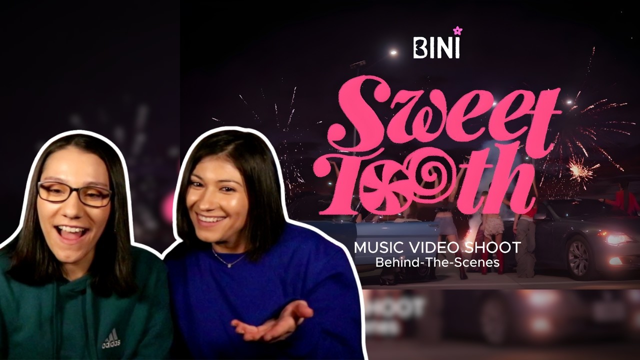 BINI |SISTERS REACTION To ’Sweet Tooth’ Official Music Video Behind The Scenes