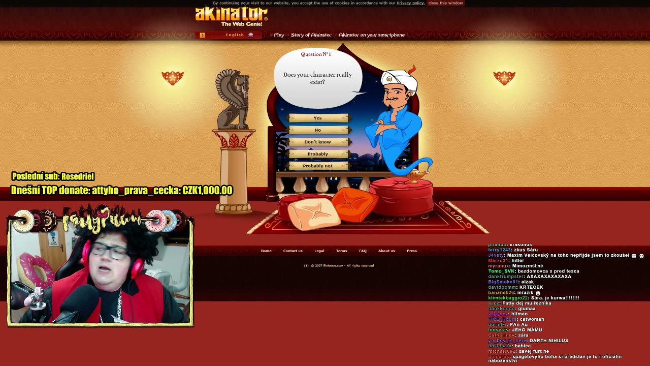 Akinátor mě tentokrát nedostane!