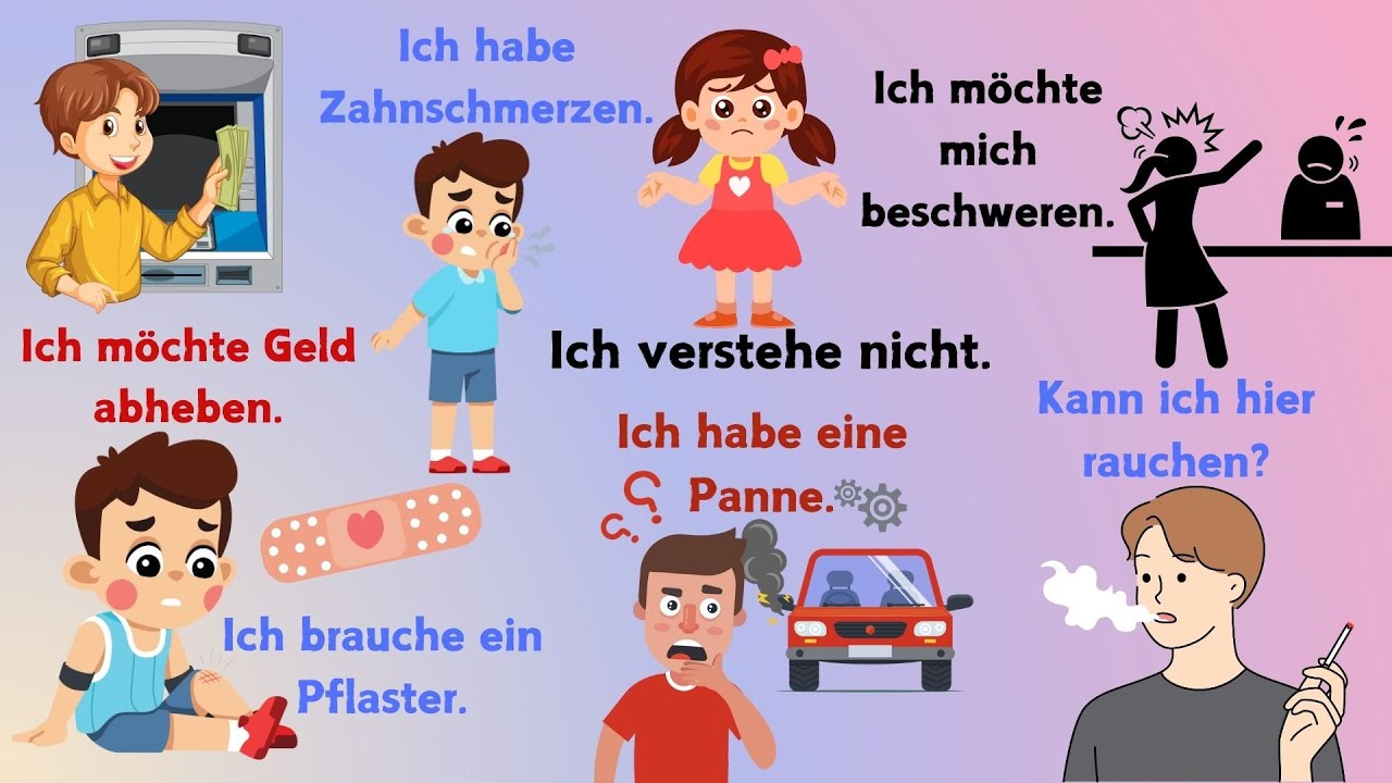 ✅ Improve Your German Speaking With These Daily German Phrases 💸📅📝🚑✅