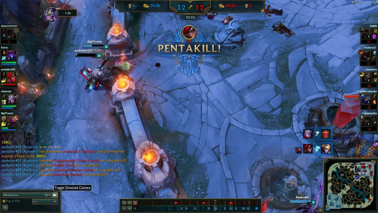 Katarina Pentakill | League Of Legends 2016 | Season 6 | Katarina Outplays