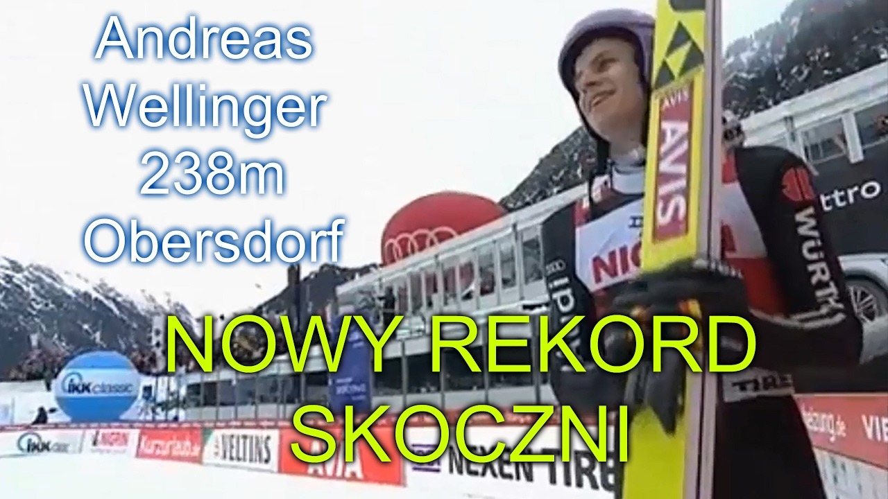 Andreas Wellinger 238m NOWY REKORD SKOCZNI (Obersdorf 05.02.2017r.)