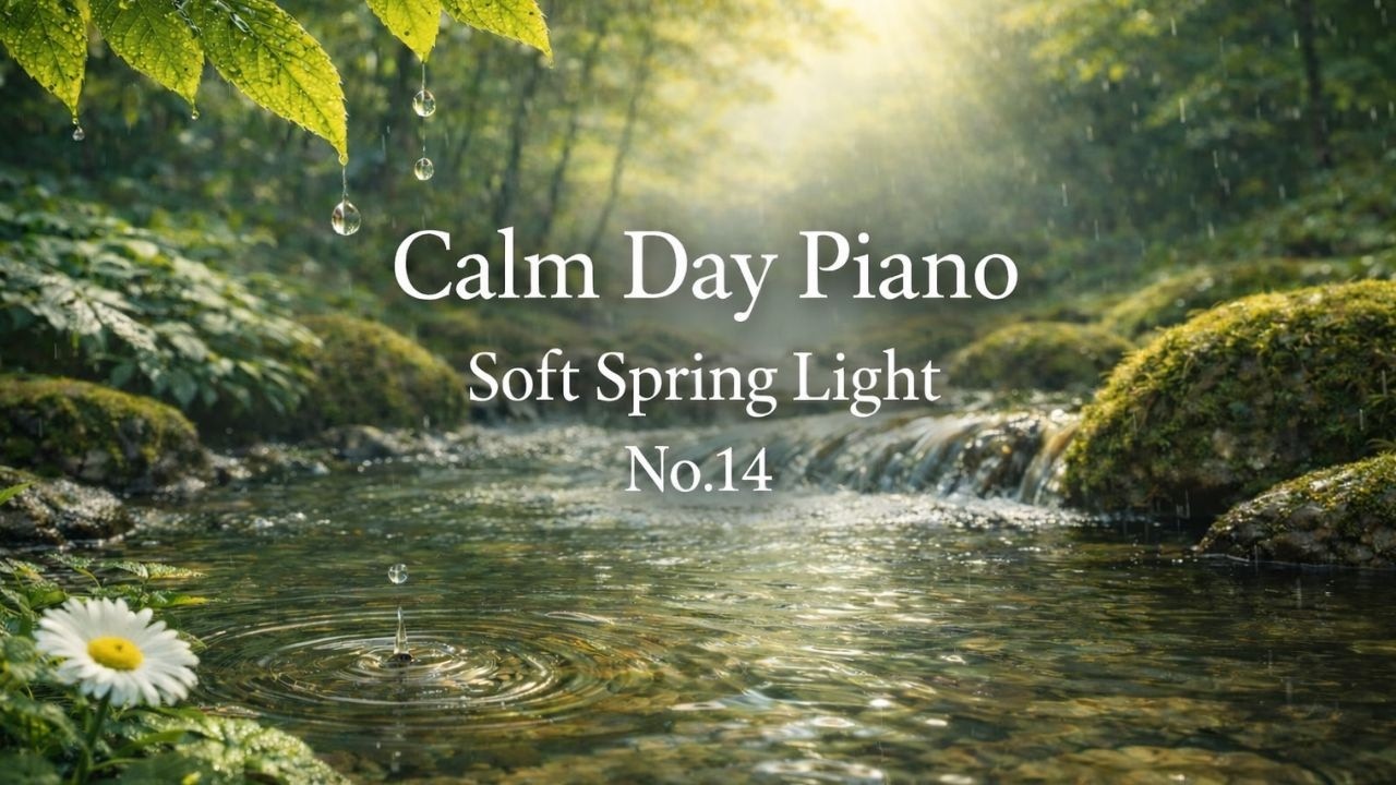 Calm Day Piano No.14 – Soft Spring Light | Daytime Background Piano Music