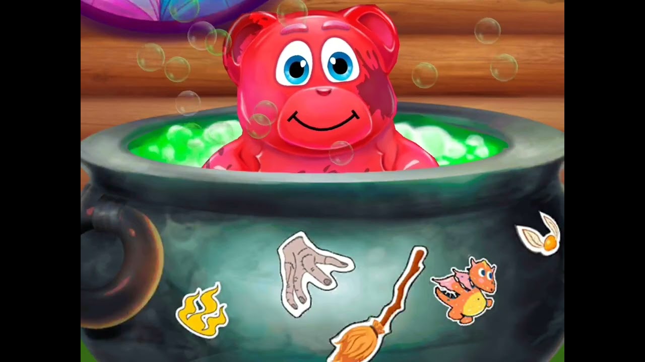 Мишка Валера умоляет baby shark потри мне животик! 