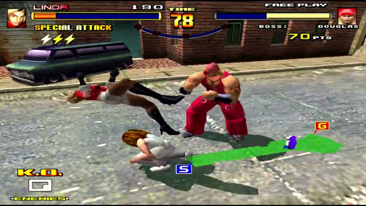 スパイクアウト リンダやられ集 SpikeoutFE Linda def fails