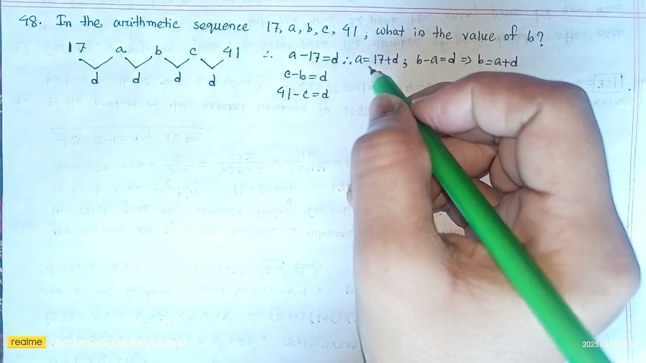 48. Arithmetic Sequence | Series | Easy Algebra | BDMO | Bangladesh Math Olympiad - 2023