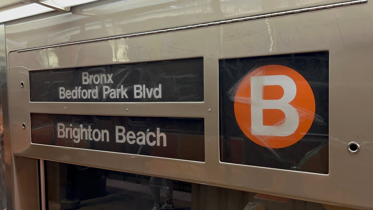 IND Subway: R68A (B) Train Ride from Bedford Park Blvd to Brighton Beach