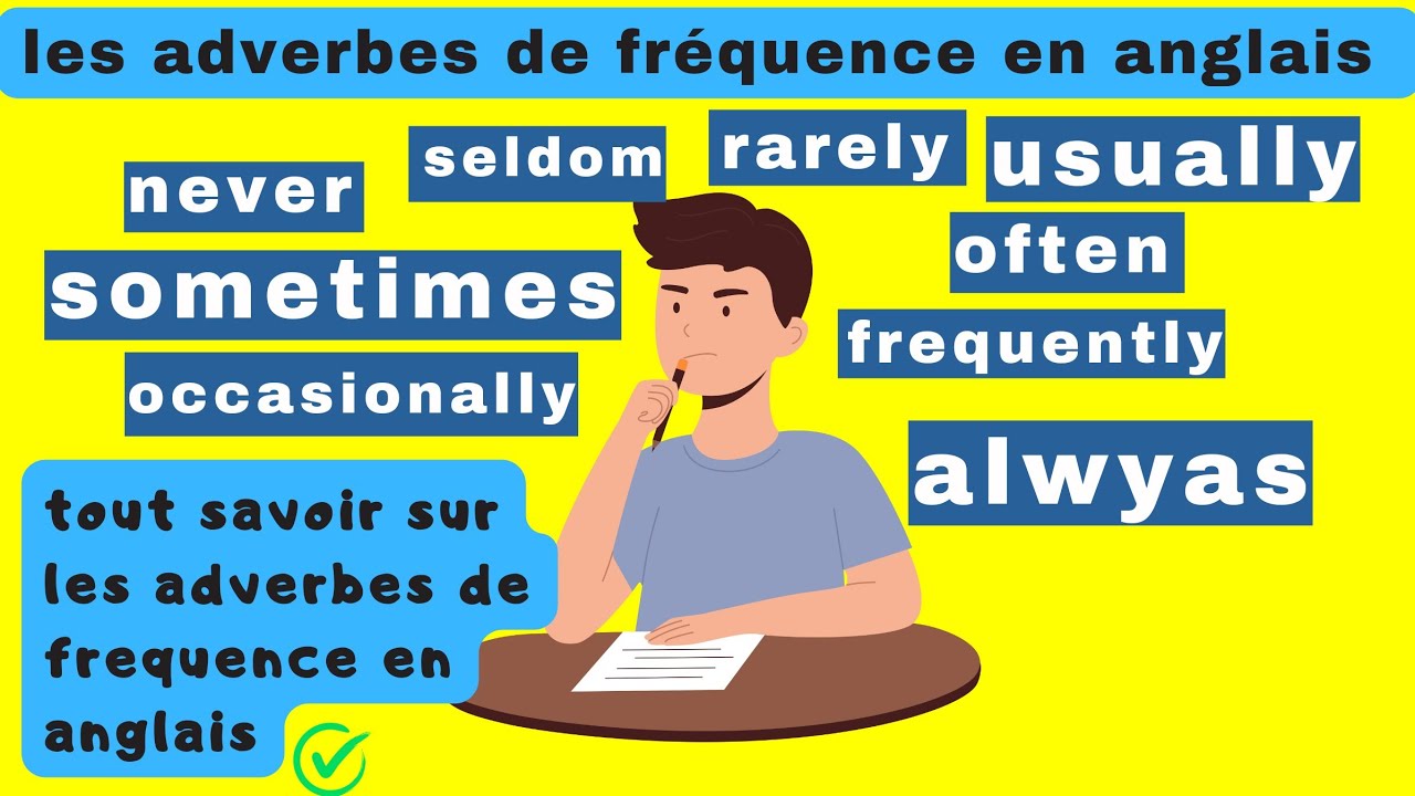 les adverbes de fréquence en anglais ; des adverbes anglais d'usage quotidien !