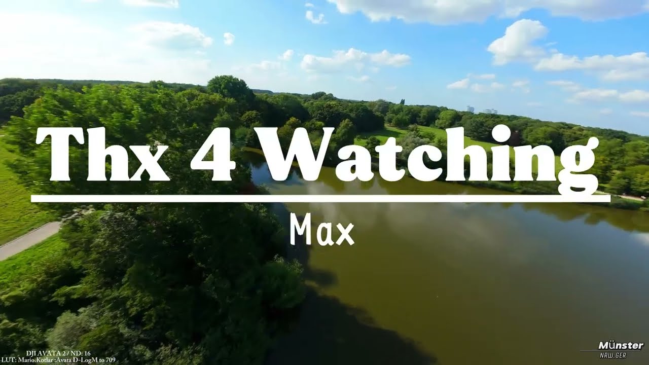 "Sunny Cinematic over Münster's Aasee | DJI Avata 2 + ND16 – FPV cinemstic Style"