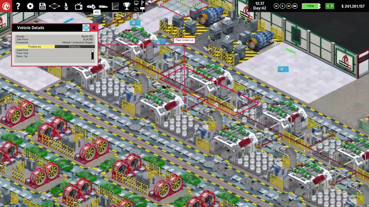 Production Line... watching my car factory make me rich!! .