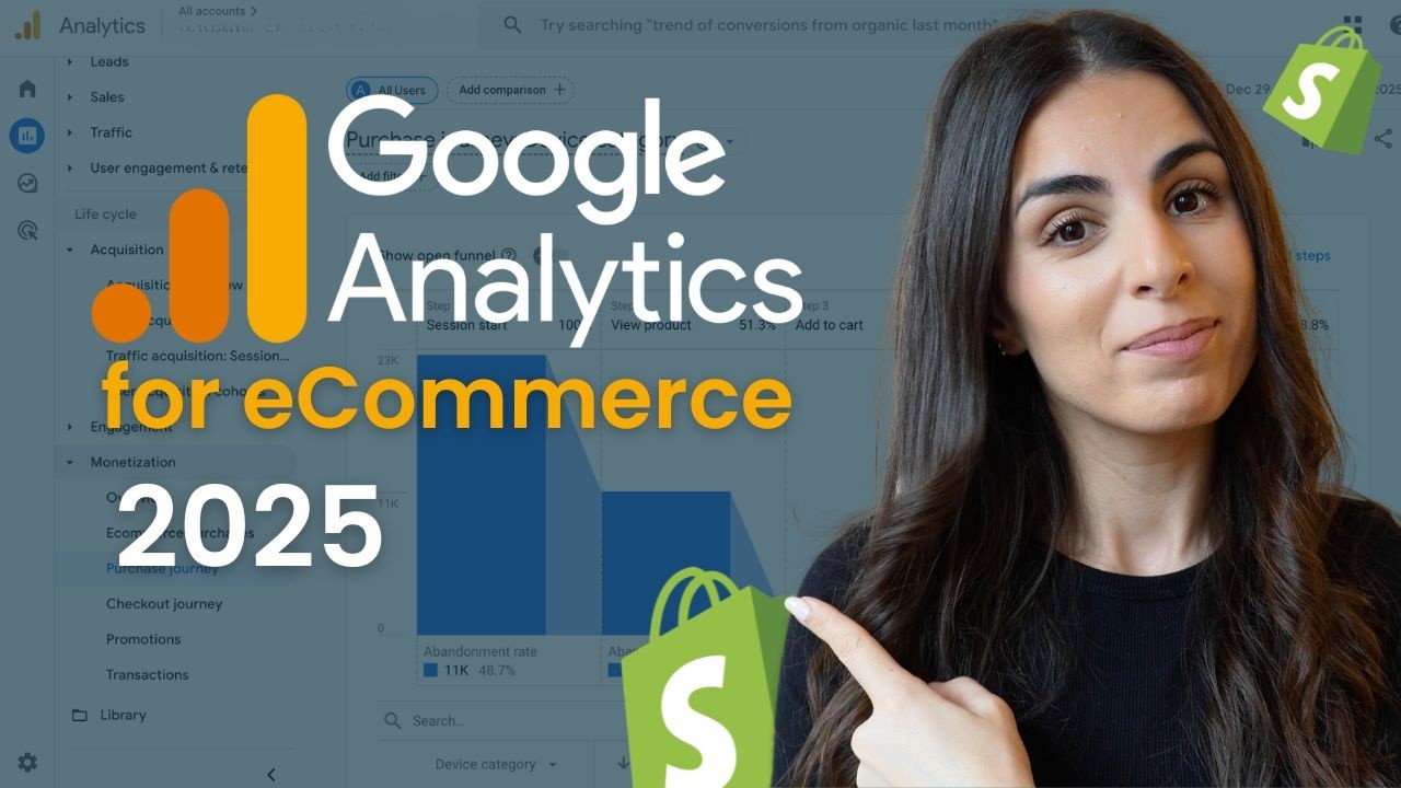 Google Analytics 4 для электронной коммерции 2025 (идеально для новичков)