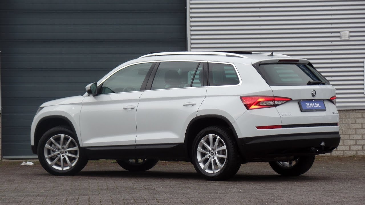 Skoda NEW Kodiaq 2019 Style Moon White Metallic 18 inch Elbrus Walk around & detail inside