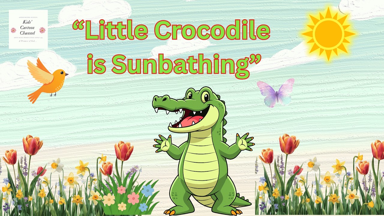 Little Crocodile Is Sunbathing 🐊☀️ | Fun Kids Action Song | Dance & Move Song for Children