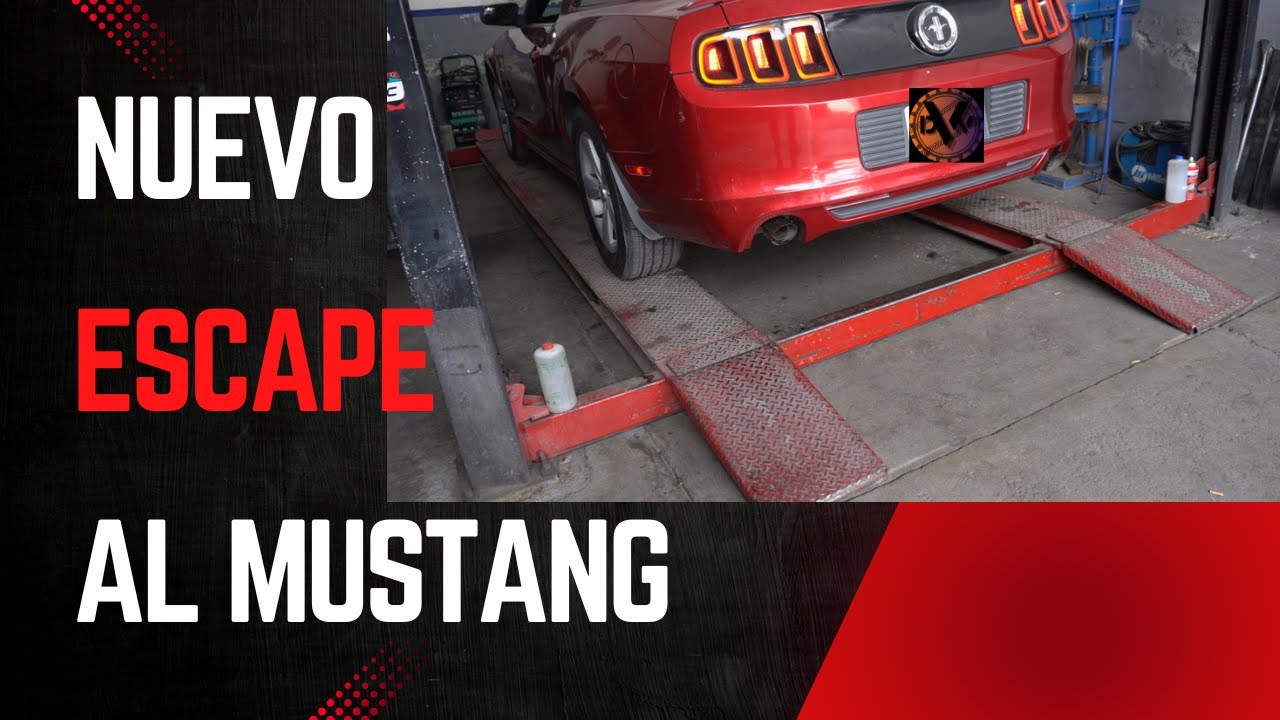 NUEVO SISTEMA DE ESCAPE AL MUSTANG V6 3.7, SUENA INCREIBLEMENTE BIEN.
