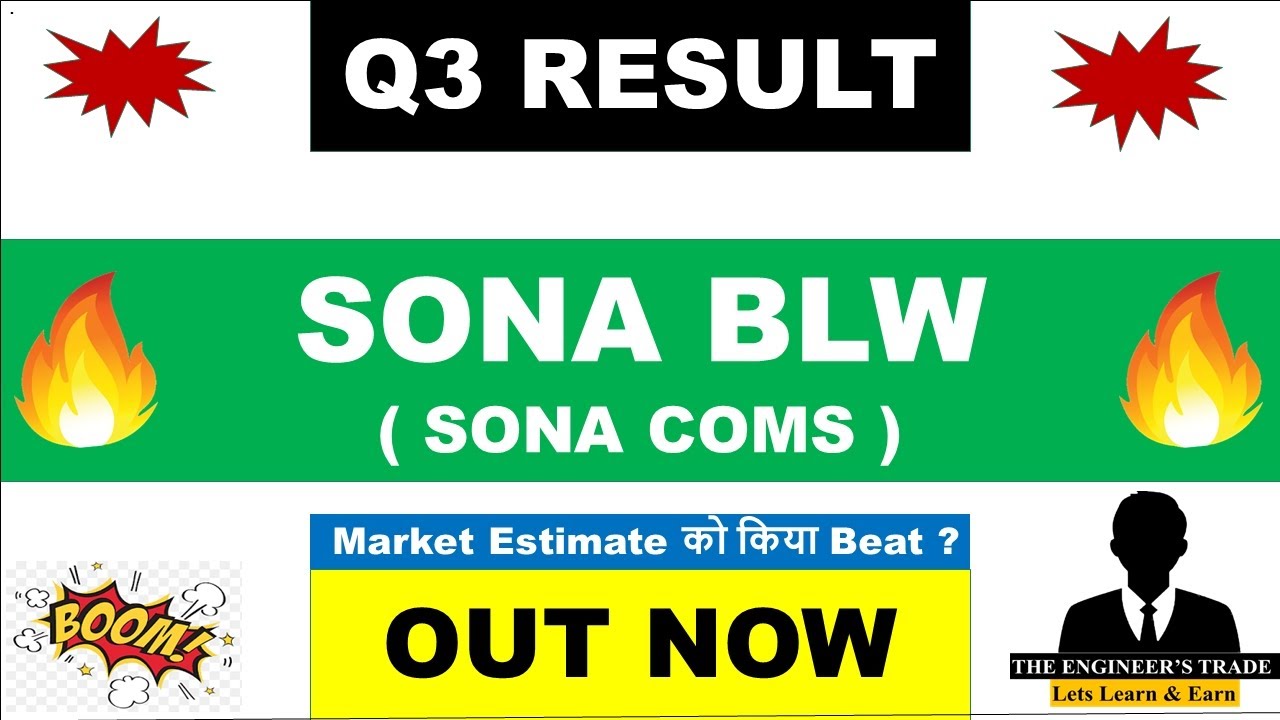 Sona Blw Q3 Results 2026 | Sona Blw Results Today | Sona Blw Latest News | Sonacoms Share 