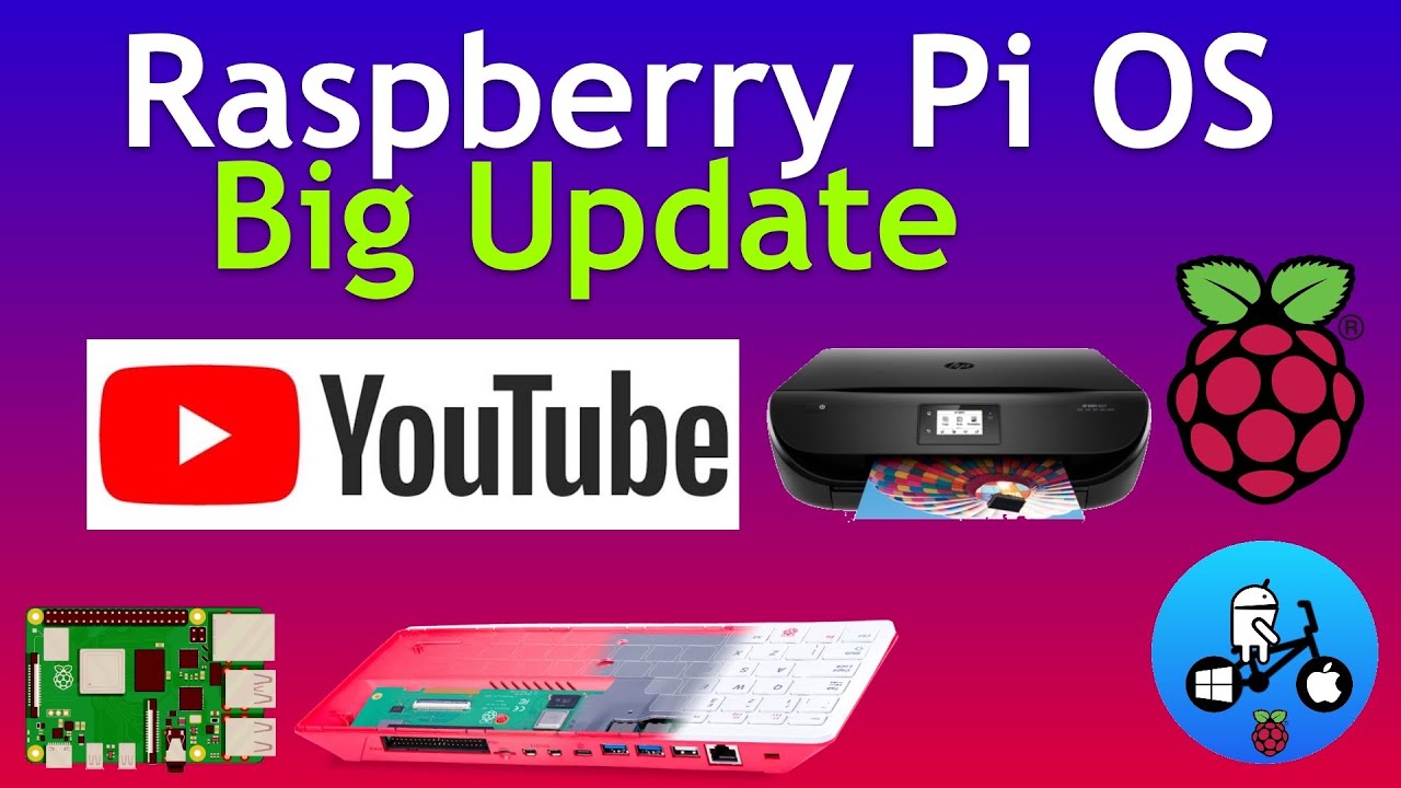 Raspberry Pi OS Big Update. Better YouTube, Audio and Printing with ease.