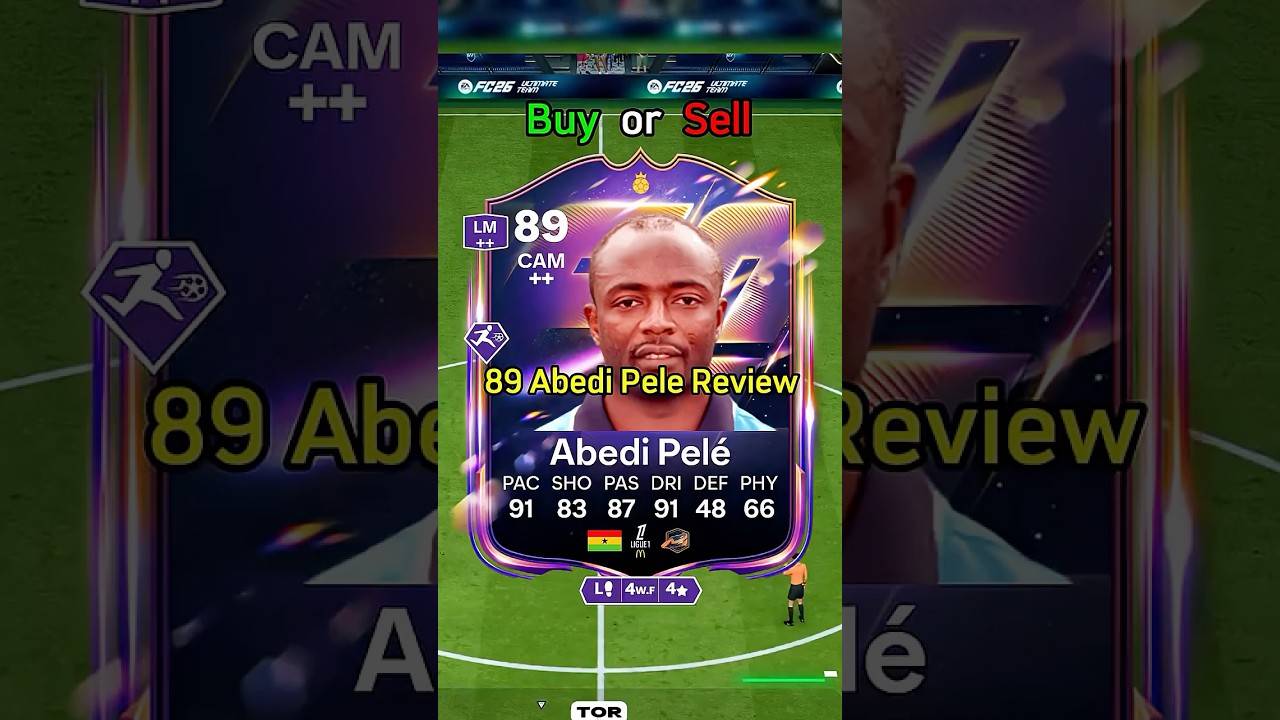 🇬🇭 89 Abedi Pel&eacute; Review in FC26 - beast cam 🙌 #fc26 #abedipele #player #review #eafc26 #fut #fifa