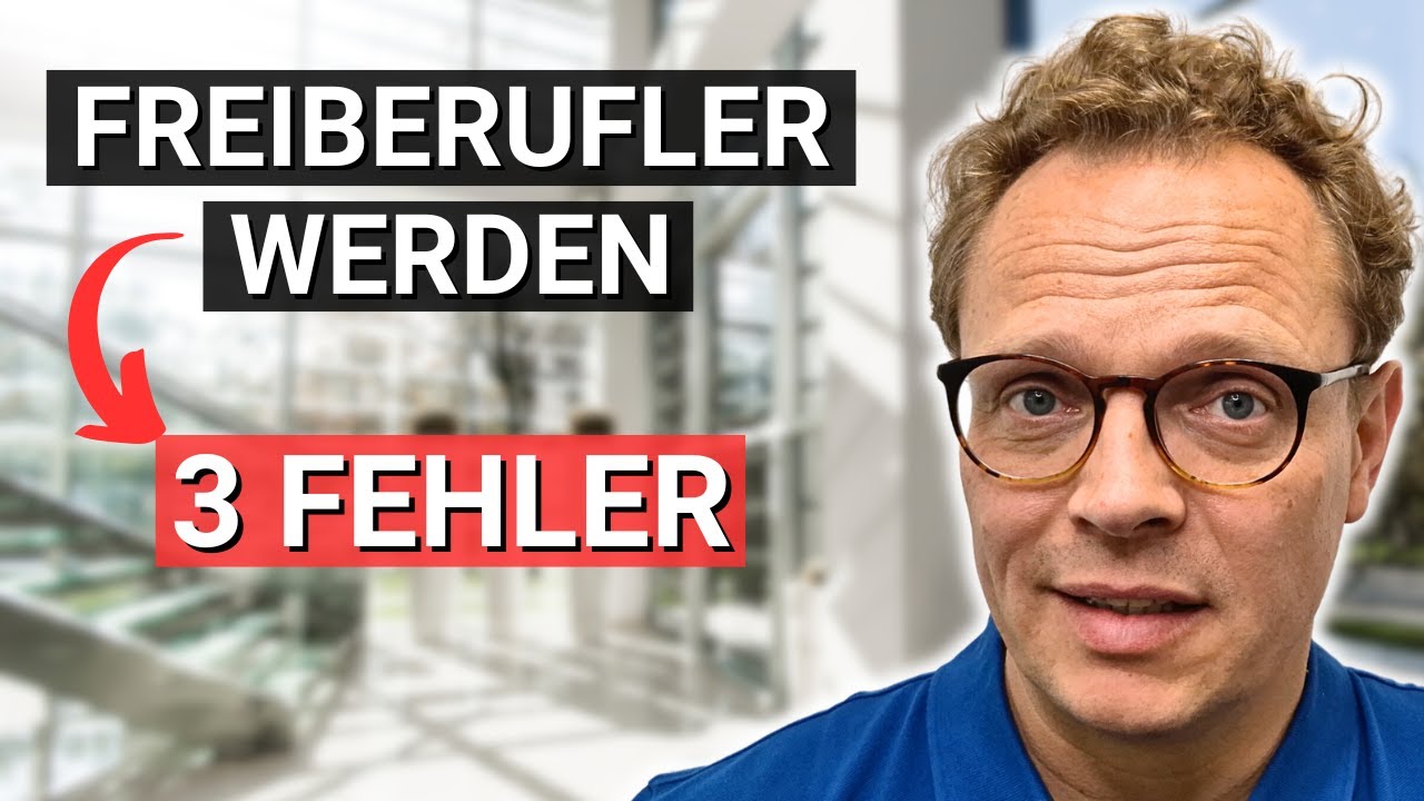 Als Freiberufler gründen: Diese 3 Fehler schaden Dir!