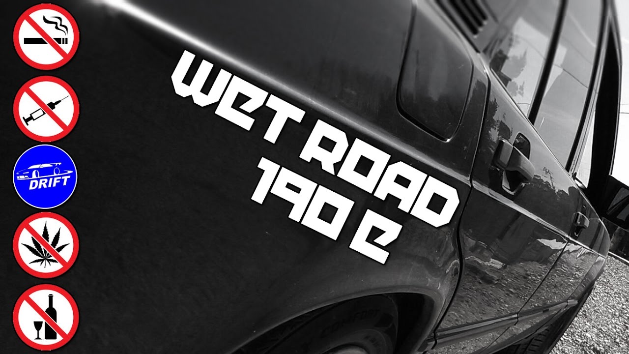 Mercedes 190 RL - Wet Road onboard