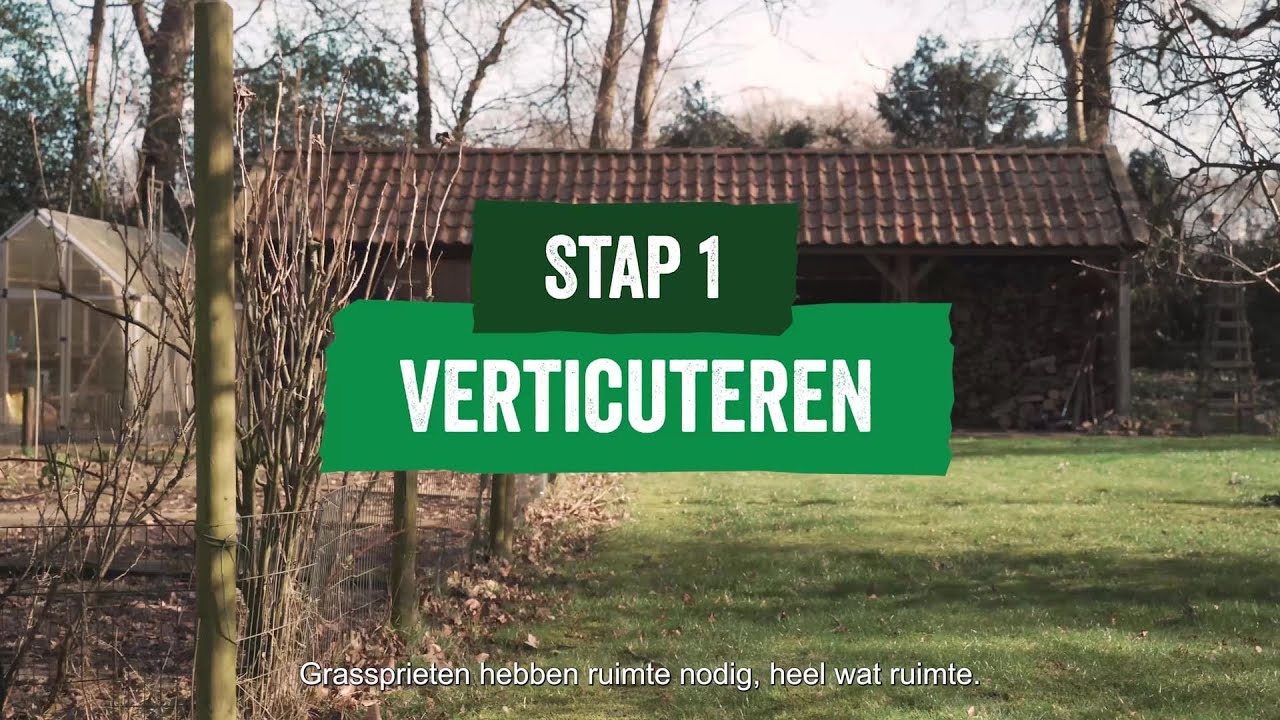 Stap 1: Verticuteren - GAZONONDERHOUD IN 1 DAG 🌱