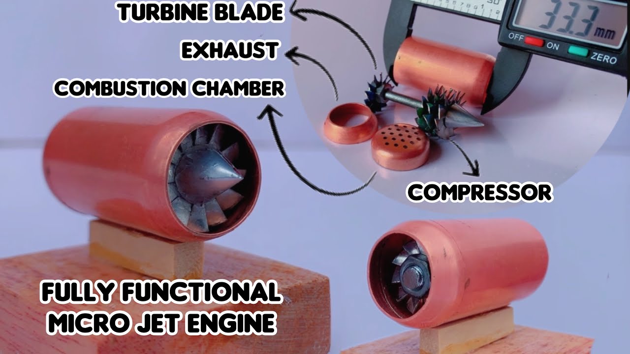 Making a Fully Functional Micro Jet Engine | diy Jet Engine