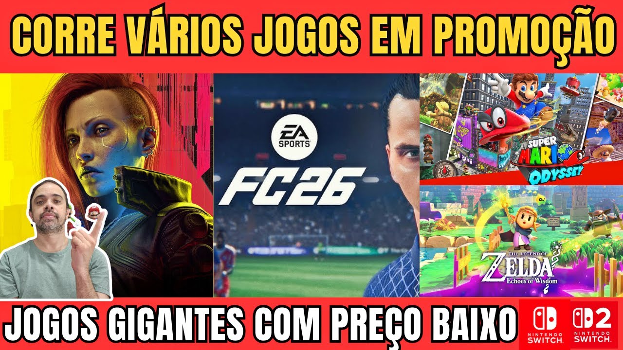 Chegou A Maior promoção de Natal Nintendo ! Jogos baratos pra Nintendo Switch 1 e 2 ! Corre !!!