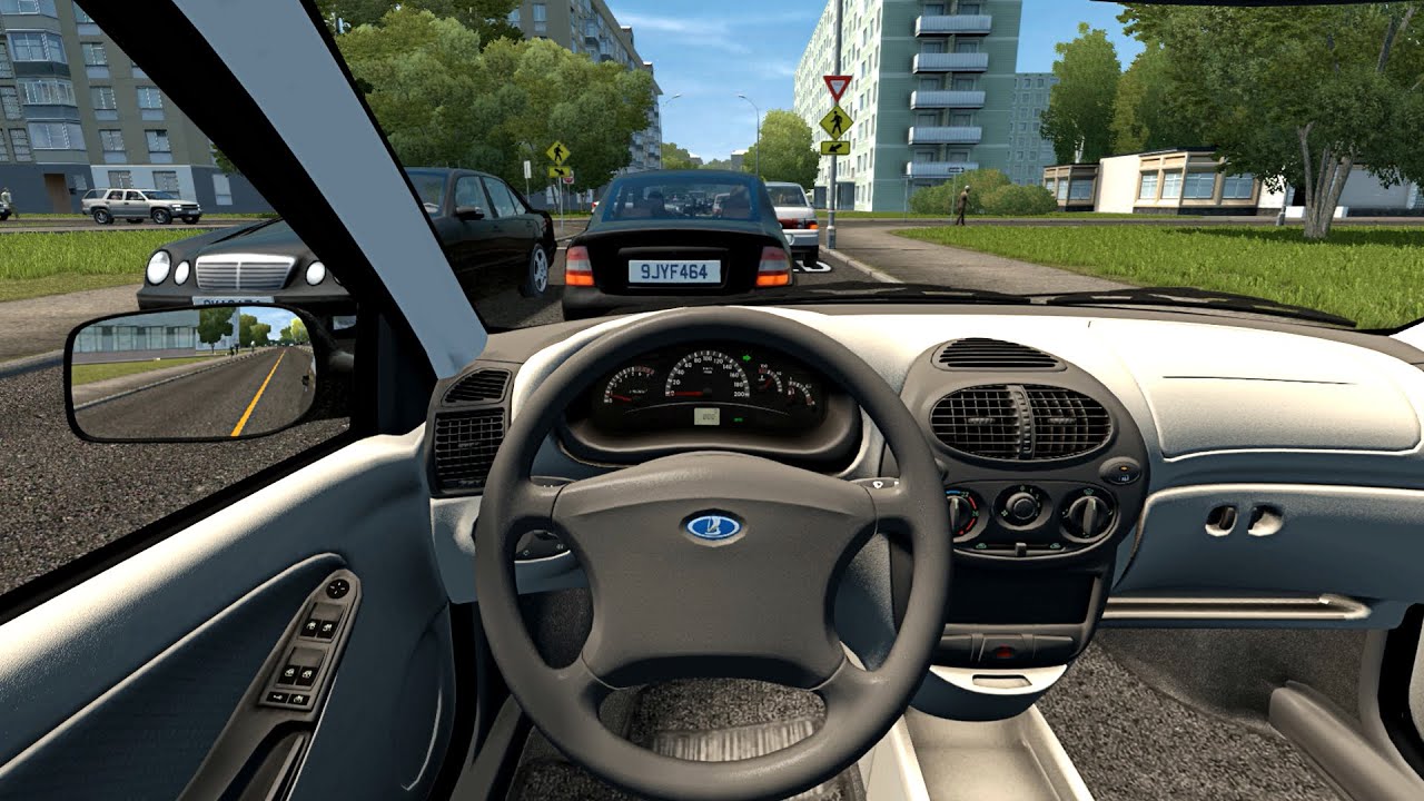 Lada Kalina 1 Hatchback 1.4I 16V - City Car Driving [Steering Wheel Game Play]