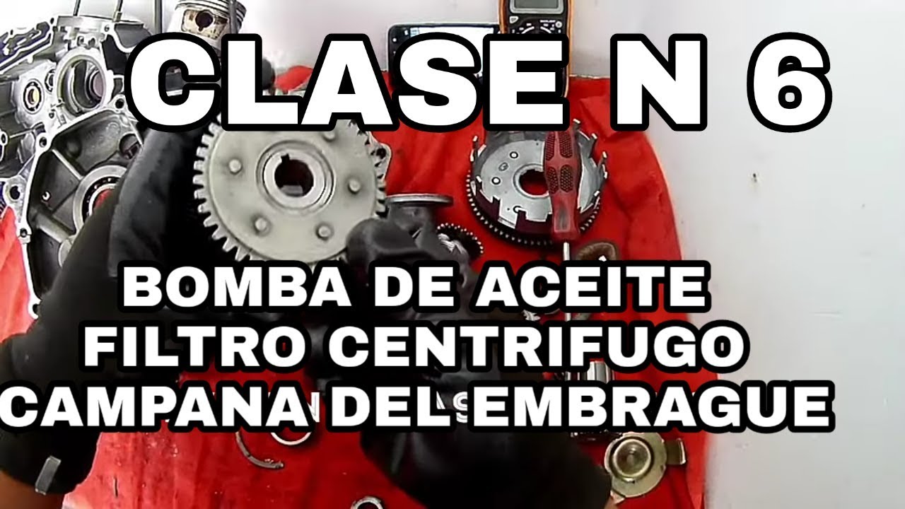 🔧🔩(B0MBA DE ACEITE)(FILTRO CENTRIFUGO)CURSO GRATUITO DE MECÁNICA DE MOTOCICLETAS 🔩🔧