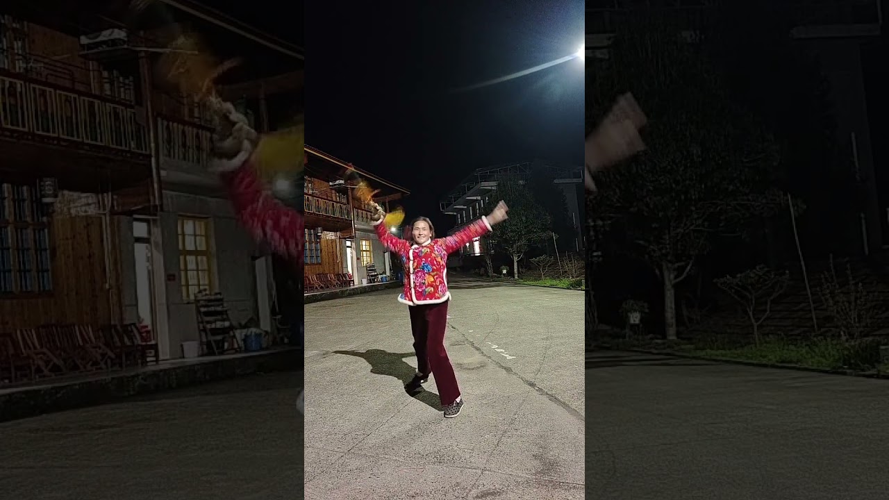 Full Dance Attempt Thwarted by Lack of Music: A Flower Stick Fail