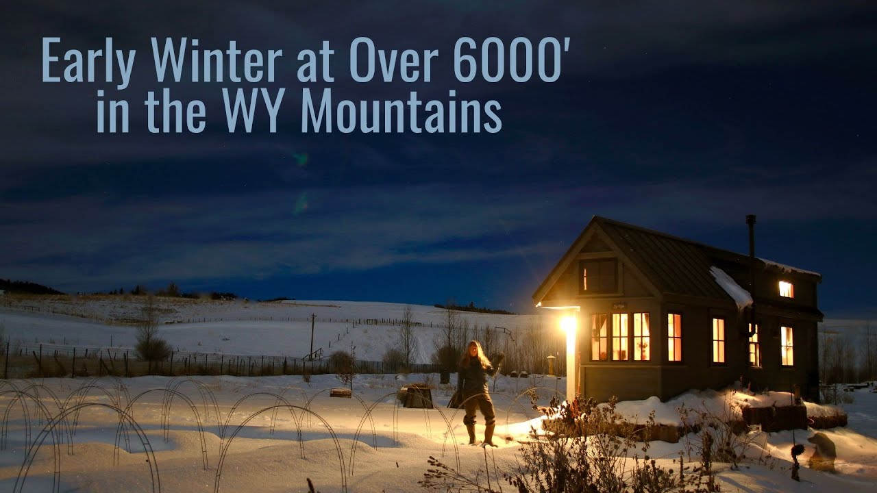 Early Winter Settling in at Over 6000' Above Sea Level in the Wyoming Mountains - Sights & Sounds