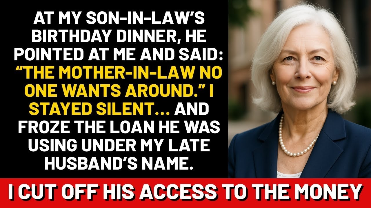 At my son in law’s birthday dinner, he pointed at me and said  'The mother in law no one wants