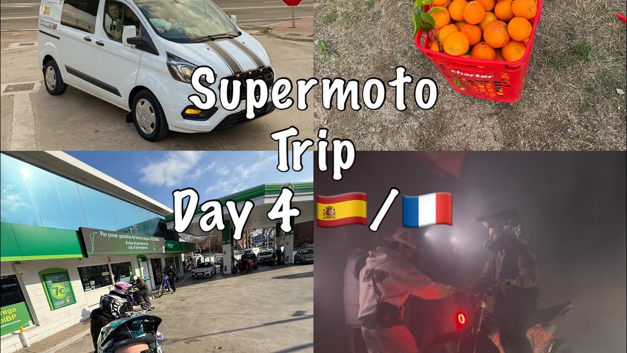 Supermoto Trip Day 4 🇪🇸/🇫🇷 | streetz, wheelies, burnouts 