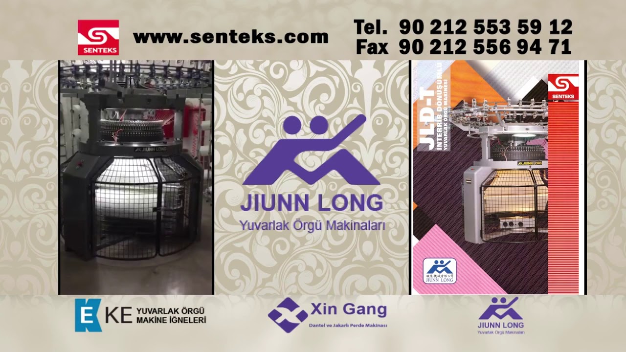 JIUNN LONG JLD T 2X4 ÇELİK İNTERLOK,RİBANA,SCUBA,DALGIÇ,FANTAZİ KUMAŞ YAPAN YÜKSEK ÜRETİM MAKİNESİ