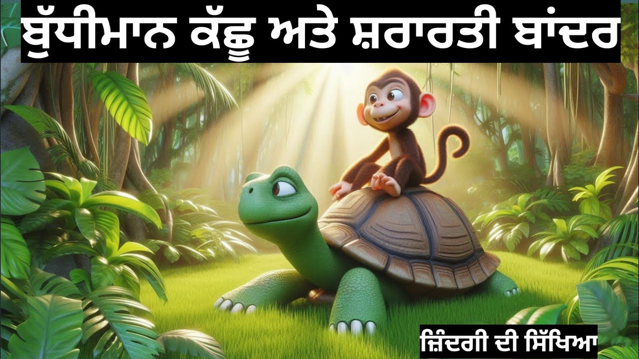 ਬੁੱਧੀਮਾਨ ਕੱਛੂ ਅਤੇ ਸ਼ਰਾਰਤੀ ਬਾਂਦਰ | Life Lessons | Punjabi Story | Punjabi kahaniyan